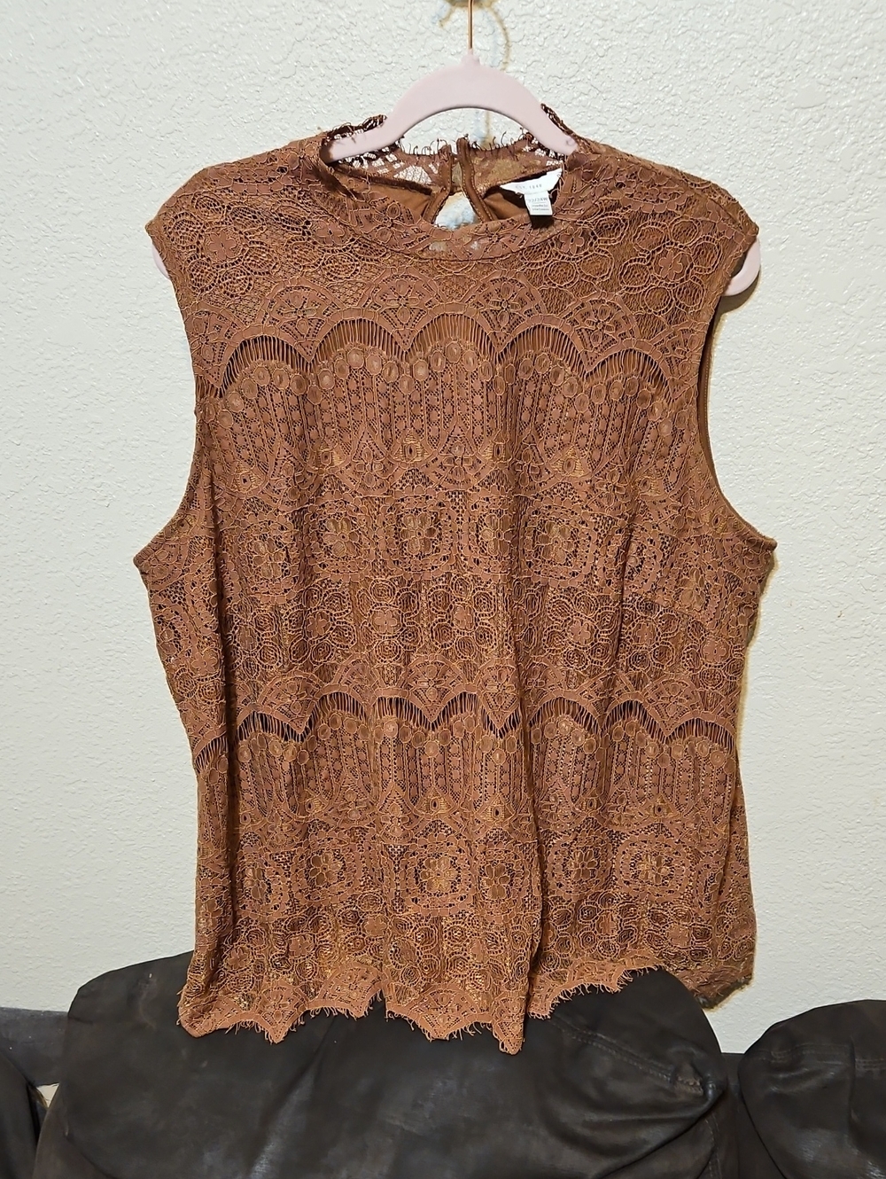 Cato Brown Lace Sleeveless Camisole